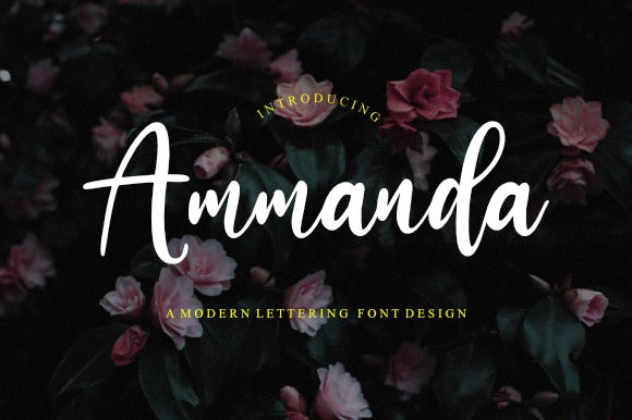 Ammanda: A Handwritten Font for Crafters