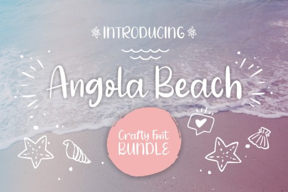 Angola Beach: A Sweet Handwritten Font for Crafts