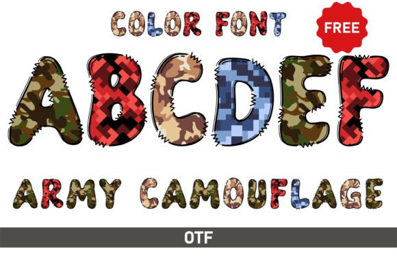 Army Camouflage: A Bold Font for Campaigns