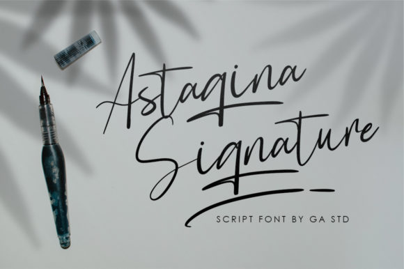 Astagina Signature: The Elegant Handwritten Font for Campaigns