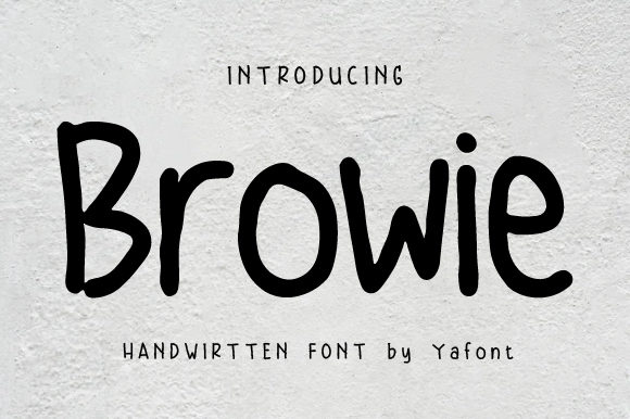 Browie: A Quirky Handwritten Font for Campaigns