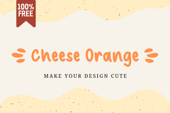 Cheese Orange: A Friendly Handwritten Font for Brands