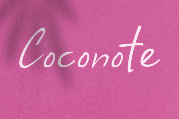 Coconote: A Versatile Handwritten Font for Campaigns
