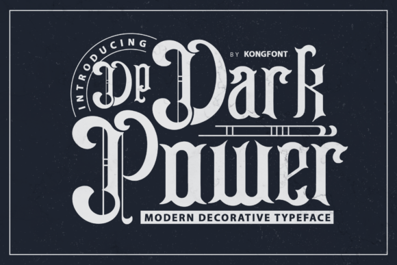 Dark Power: A Modern Script Font for Editorial Design