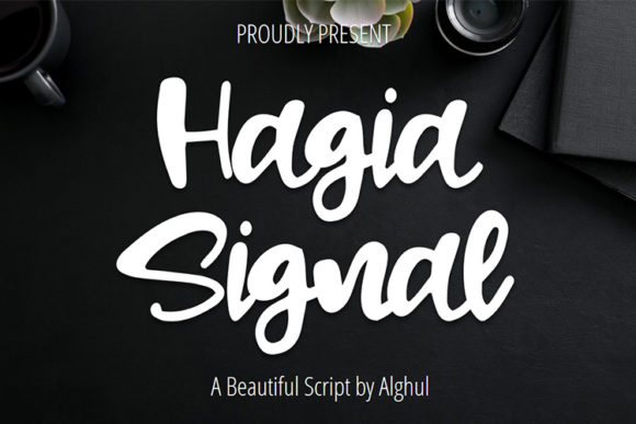Hagia Signal: A Cute Handwritten Font for Crafts