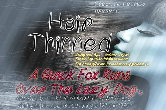 Hair Thinned: A Sweet Handwritten Font for Marketers