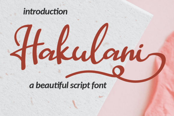 Hakulani: A Timeless Handwritten Font for Web Design