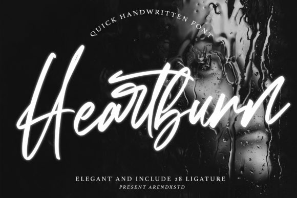 Heartburn Font: A Timeless Handwritten Type for Branding