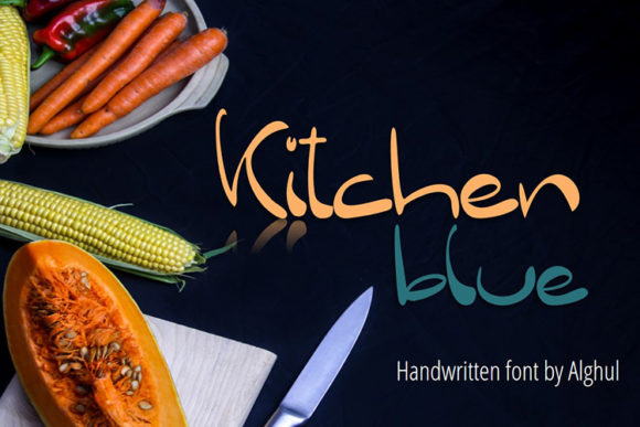 Kitchen Blue: A Friendly Handwritten Font for Campaigns
