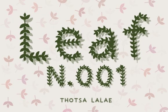 Leaf N.001: A Modern Nature-Inspired Font for Brands