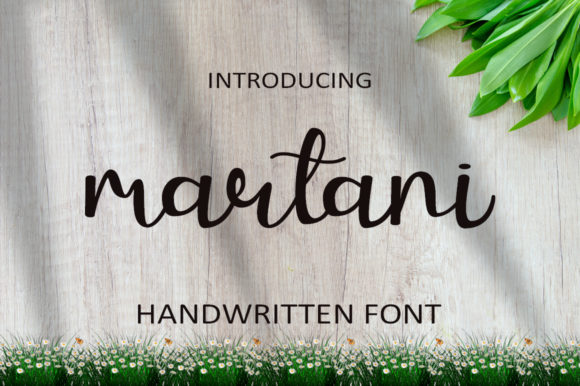 Martani: A Playful Handwritten Font for Crafters