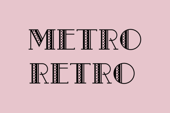 Metro Retro: A Fun Decorative Font for Marketers