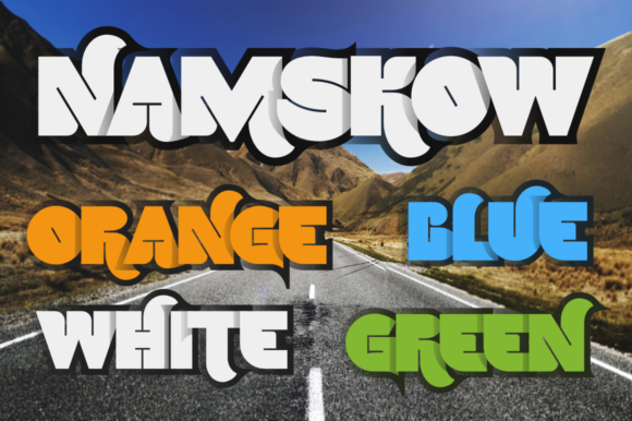 Namskow: The Bold Color Font for Modern Branding