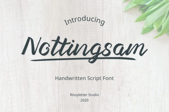 Nottingsam: A Bouncy Handwritten Font for Makers