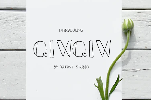 Qiwqiw: A Thin Handwritten Font for Small Business Branding