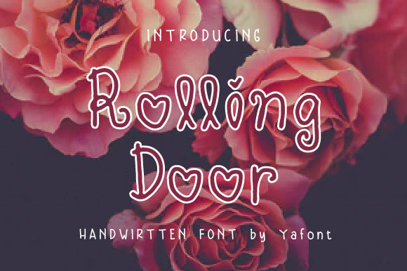 Rolling Door: A Romantic Handwritten Font for Crafts