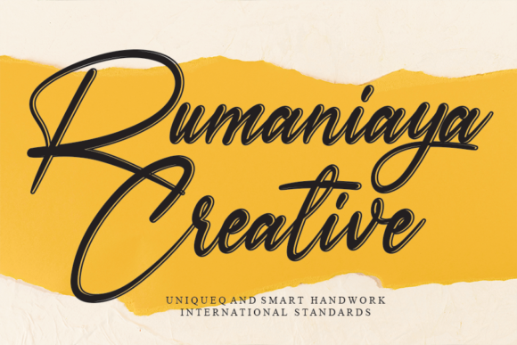 Rumaniaya: A Stunning Handwritten Font for Crafters