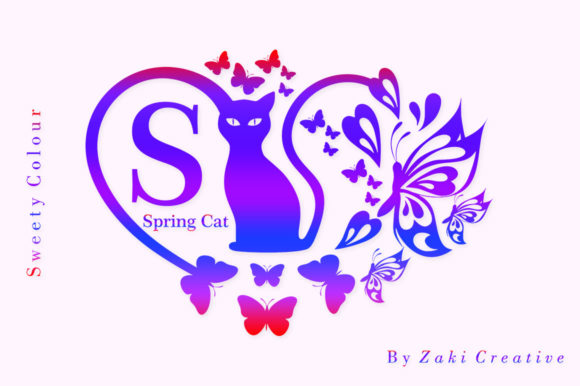 Spring Cat: An Elegant Decorative Font for Campaigns