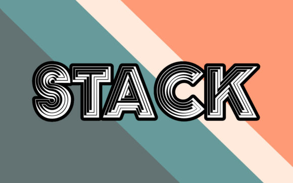 Stack: A Creative Decorative Font for Editorial Design