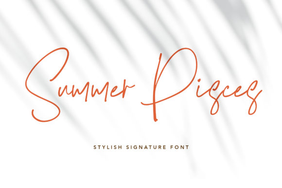 Summer Pisces: A Stylish Handwritten Font for Crafters