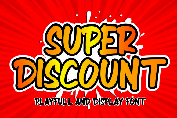 Super Discount: A Modern Display Font for Business