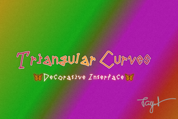 Triangular Curves: A Unique Display Font for Business