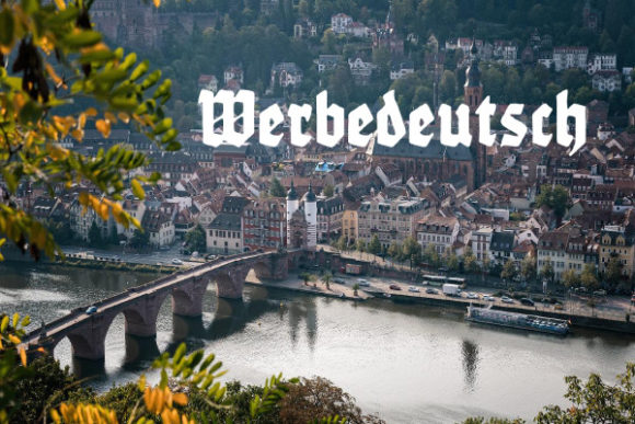 Werbedeutsch: A Distinct Blackletter Font for Branding