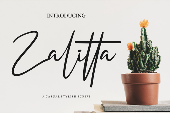 Zalitta: A Stylish Handwritten Font for Crafty Brands